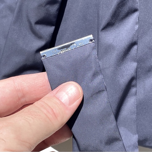 MASSIMO DUTTI Women’s Blue Belted Flared Sleeve Puffer Jacket Size Large - Picture 6 of 6